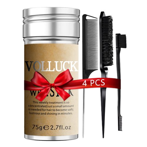 Hair Wax Stick for Wigs with Brushes Bed Head Stick Edge Control Wax Stick Hair Slick Stick Hair Pomade Wax, Hair Gel Stick Non-greasy Styling Cream for Women, Kids 2.7 Oz