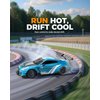 RACENT RC Drift Car, High Speed Remote Control Car, 4WD RC Cars with LED Light, Racing and Drifting Wheels, 2 Batteries, Toy for Boys, Girls, Kids (Blue)