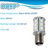 HQRP Navigation and Anchor Light Ba15d Bayonet Base 24LEDs Dual Contact SMD LED Bulb Warm White 12-24 Volt DC
