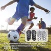 Uantc Soccer Shin Guards - Shin Guards Soccer Youths 2 Pairs - Kids Soccer Shin Guards Cushion Protection Reduce Shocks and Injuries - Shin Guards for Soccer Kids/Adults/Girls/Boys Blackwhite M