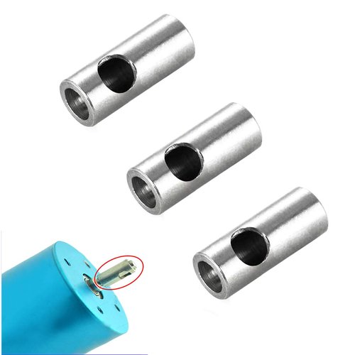 3Pack ShareGoo Metal 3.17mm to 5mm Shaft Adapter Change-Over Motor Axle Sleeve Compatible with Hobbywing HSP 540 550 EZRUN-3656 Motor RC Car Boat Plane