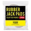 Mission Automotive 2-Pack of Rubber Jack Pads (Slotted Pucks) - Universal, Standard-Size Adapter - Frame Rail Protector Puck/Pad Keeps Pinch Weld, Paint and Metal Safe