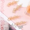 HINZIC 6Pcs Gold Star Hair Clips Vintage Cluster Star Hair Pin Barrettes Metal Hoop Star Head Clip Space Hair Accessories for Women Girls Gift