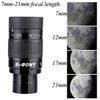 SVBONY SV135 Zoom Eyepiece, Zoom 7 to 21mm 1.25 Inch Telescope Eyepiece, 6 Element 4 Group Telescope Accessories for Astronomic Telescopes Visual