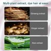 Natural Plant Hair Dye，Black Hair Dye New Botanical Bubble Hair Dye 20ml 10packs/Box，Pure Plant Extract For Grey Hair Color Bubble Dye, Hair Color For Gray Hair Coverage. (Black Teal)
