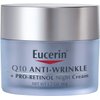 Eucerin Q10 Anti-Wrinkle Night Cream + Pro-Retinol, Facial Cream for Sensitive Skin, 1.7 Oz Jar