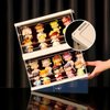 Stackable Acrylic Display Case with Shelves—Collectibles Organizer for Popmart, Blind Box, Lego, Mini Figurines and Dolls Clear and Shelf Design for Versatile Display Options (10.6x5.5x6.3)
