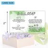 Handmade Soap Care Instructions, Handmade Soap Bar Card Instructions for Soap Maker Clients, Soap Care Guide, Feminine Soap Care Card, Minimalist Soap Care Card Template - 50 Pack