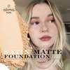 Alima Pure Satin Matte Foundation Loose Mineral Powder Foundation, Loose Powder Makeup Oil Free Talc Free Powder, Natural Makeup Mineral Foundation Full Coverage Natural Foundation Powder .15 oz/4.5g