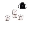 HEIMDALLR Metal Dice Set D&D 4D6s - 4pc Metal Dice Set w/Velvet Dice Bag - D&D Dice Set D&D (Dungeons and Dragons Dice Set) for RPG - Blacksmith Craft Dice (Forge & Frost)