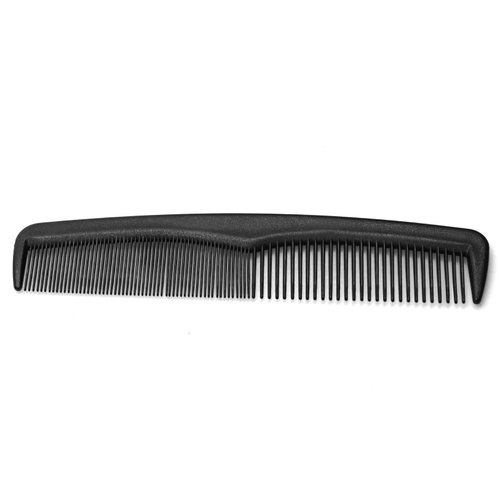 Shapenty 7 Inch Classic Black Plastic Hair Comb Pocket Men’s Beard Mustache Comb Bulk for Hairdressing Grooming and Styling, 6PCS