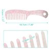 VOCOSTE 1 Pcs Hair Comb Wide Tooth, Anti-Static, for Thick, Curly Hair, Hair Care, Detangling Comb, for Wet and Dry Pink