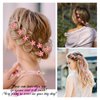 20Pcs Hot Pink Small Flower Hair Clips for Women, Mini Flower Clips for Hair Flower Hair Pins Wedding Hair Accessories for Women Girls