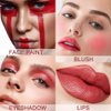 Kaely 15 Colors Lipstick Palette,Pro Lip gloss Lip Palette,Halloween Makeup Matte Red Lipstick for Women,labiales mate 24 horas originales matte larga duracion 24 Lip Stain Long Lasting Waterproof