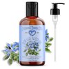 Natural Born Oils Borage Seed Oil, 8oz, Organic, Cold-Pressed, Carrier Oil, Omega-6 Rich, Skin Moisturizer, Hair Health Enhancer
