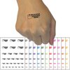 Fa La La La Fabulous Work Christmas Llama Teacher Student School Temporary Tattoo Water Resistant Fake Body Art Set Collection - Yellow (One Sheet)