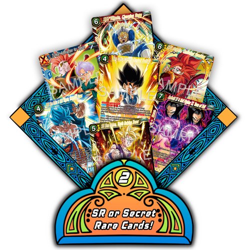 Dragon Ball Super Masters Starter Bundle | 100x Authentic Cards | 90x C/UC | 8X Foils | 2X SR/ALT | TCG Elements Deck Box Compatible with Cards