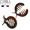 Camila Paris CP1362 French Hair Clip for Women, Girls Round Fish Hair Claw Clips Ponytail Holder Fashion Durable and Styling Hair Accessories for Women, Strong Hold No Slip Grip, Made in France