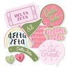 Desert Cactus Delta Zeta Sticker Decal Laptop Water Bottle Car (Cute Sheet)