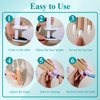 Practice Hand for Acrylic Nails, Nail Tips Never Fall Off Nail Practice Hands, Fingers Never Break Fake Hand for Nail Practice, Fexible Nail Hand Practice Mannequin Hand with 200 Pcs Nail Tips