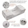 Mekupeu Eyelash Extension Velvet Lash Pillow Beauty Salon Memory Foam Neck Pillow for Lash Extension Grafting Make Up(Gray|)