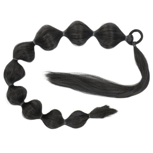 Beatifufu Bubble Ponytail Extension Wig Hair Tie Synthetic High Temperature Fiber Easy Attach Sty...