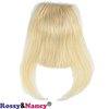 Voloria #613 Blonde Color Brazilian Human Hair Clip-in Hair Bang Full Fringe Short Straight Hair Extension for women 6-8inch