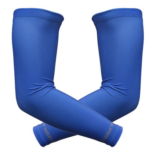 Suddora Arm Sleeves (Pair) - Sun Sleeves for Men and Women w/UV Protection for Cycling, Basketball, Running, Football, Outdoor Sports (Blue)