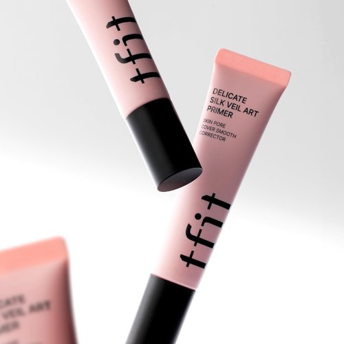 TFIT Delicate Silk Veil Art Primer - Korean Makeup, Poreless Matte Makeup Primer for Oily Skin (Lightweight, Hydrating), Blurring Pore Filler, Long-Lasting Blur Effect, 1.01FL. Oz.
