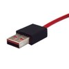 3.5mm Red Replacement USB Charge Power Cable Cord Compatible with Beats by Dre Studio Studio2.0 Studio3.0 Wireless Headphones (Red)