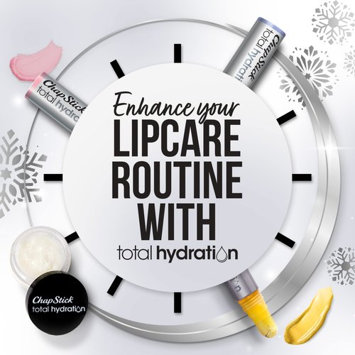 ChapStick Total Hydration Lip Kit Gift Set, Lip Moisturizer, Lip Scrub and Lip Balm Set - 4 Count