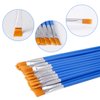 UPINS 30 Pcs Flat Paint Brushes, Small Brush Bulk for Detail Painting