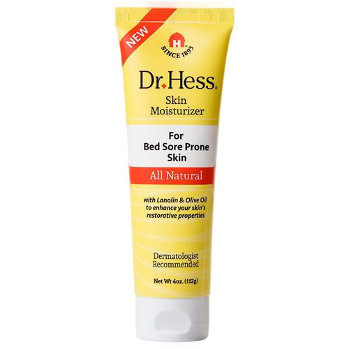 Dr. Hess Skin Moisturizer for Bed Sore Prone &amp; Dry Skin, All Natural with Lanolin, Olive Oil, Joj...