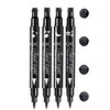 TUKEFEV Winged Eyeliner Pencil 4 Pack Eyeliner Stamps Black Liquid Eye Liner Waterproof Smudge-Proof Lines Liquid Long-Lasting Eye Pencil for Women