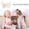 2 Pcs Hair Clips Girls Hair Clips Hair Bows PU Leather Alligator Clips for Toddler Girls Kids