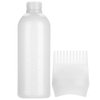 ZJchao Root Comb Applicator Bottle, 160ml Hair Dye Bottle with Graduated Scale, Profssional Brush Applicator Comb Hairdressing Coloring Styling Tool (White)