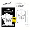 INKARTLINK Semi Permanent Tattoos, 3 Sheets of Small Temporary Tattoos, Adult Art Designs, Party Favors, Waterproof, Realistic, No Adhesive, No Reflective, Lasts 1-2 Weeks (Butterfly)