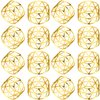 KPOSIYA Set of 20 Napkin Rings with Hollow Out Design Gold Napkin Ring Holder for Wedding Party Holiday Banquet Christmas Dinner Delicate Serviette Buckles Decor Favor (20, Style 2-Gold)