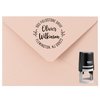 Custom Address Stamp, Self-Inking Round Monogram Address Stamp, Personalized Address Stamp