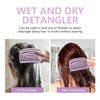 Daily Gard Detangling Brush, Dry and Wet Vented Detangler Hair Brush for Women and Men, Professional Paddle Curved Styling Hairbrush for Straight/Curly/Thick/Long/Wavy/Damaged Hair, Purple