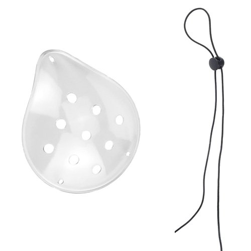 1 Pcs 9-Hole Plastic Eye Patches with 1 Elastic Rope, Breathable and Comfortable, Eye Protection, Suitable for Children, Adults Eye Surgery Covering, Breathable After Surgery Eye Protection