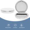 Beaupretty 2PCS Empty Powder Compact Plastic DIY Makeup Loose Powder Case with Puff and Elasticated Net Sifter for Travel Outside Home