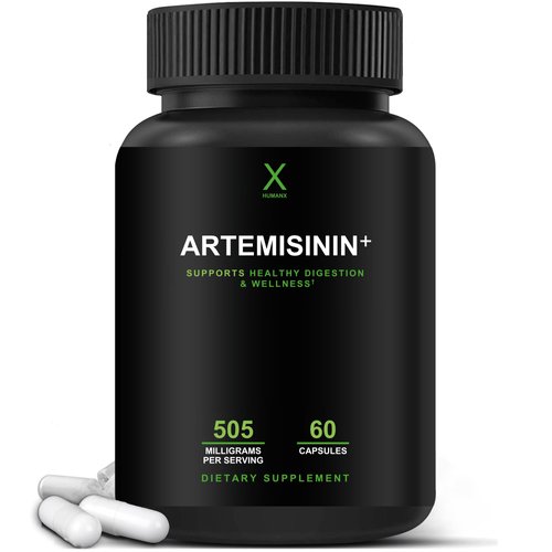 HUMANX Artemisinin 505mg with Bioperine for Greater Absorption - Supports Healthy Aging, Digestion, and Immunity - USA Third Party Tested - Vegan, Non-GMO - Artemisia Annua - Sweet Wormwood Extract