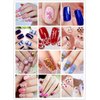 JOYJULY Nail Art Kit includes 30 Striping tape & 4Pcs Striping Roller Box & 12 Colors Rhinestones & 5pcs Dotting Pen & 15pcs Brush Set