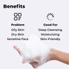 +WIS+ Deep Cleansing Facial Wash Cleanser with Skin-Friendly Amino Acids, Daily Mild Face Cleanser for Sensitive Skin, PH Balancing (3.5fl.oz/100g)