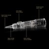 Cartridge Needles – BIOMASER 10PCS Sterilized Permanent Makeup Cartridge Needles Tattoo Needle Fits for Permanent Makeup Machine Pen T100 P1 X1 for Eyebrow Eyeliner Lip (1R-0.25MM)