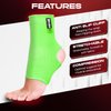 WYOX Ankle Brace and Ankle Wraps Support - Compression Socks for Women and Men, Ankle Compression Socks for Boxing, Muay Thai, Kickboxing, and Gym (Green, L/XL (Women 7.0-10.5/ Men 6.0-9.5))