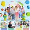 ZAMERR Baby Stacking Toys for Toddlers 1-3, Sensory Montessori Toys for 1 Year Old Boy Girl, Building Blocks STEM Balance Game Preschool Learning Fine Motor Skills Toy Birthday Gifts for 2 3 4 5+ Kids