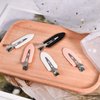 QUEENTI Hair Clip, 12Pcs No Crease Hair Clips for Styling, Makeup, Sleeping, Makeup Application ABS Resin and Stainless Steel, Non Slip, No Bend Design, Suitable for All Hairstyles