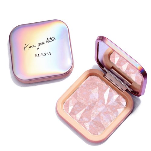 ELESSY Highlighter Makeup Palette Long Lasting Face Highlighter Powder Shimmer Highlight Palette ...